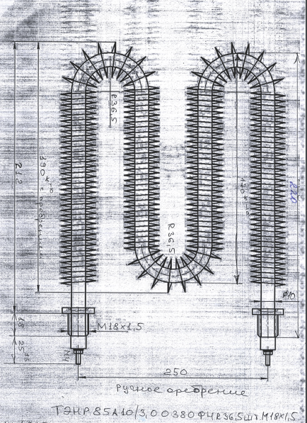 ТЭНР 85 А 10/3,0 О 220 Ф.4 шт.М18х1,5
